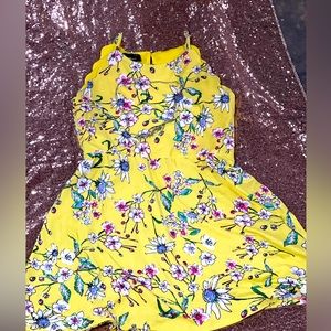 Floral Girls dress with necklace